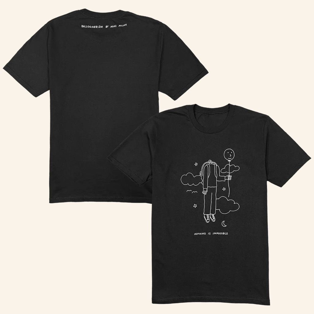 Mac Miller Merch Nothing Is Impossible Black T-Shirt Gift For Brother-1 Mac Miller Merch Nothing Is Impossible Black T-Shirt Gift For Brother-1