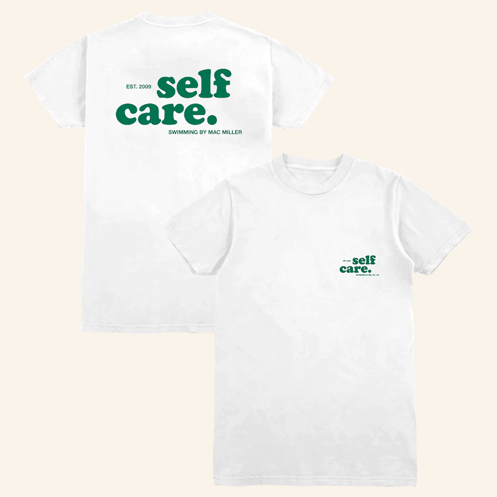 Mac Miller Merch Self Care White T-Shirt Unique Gifts For Girlfriend-1