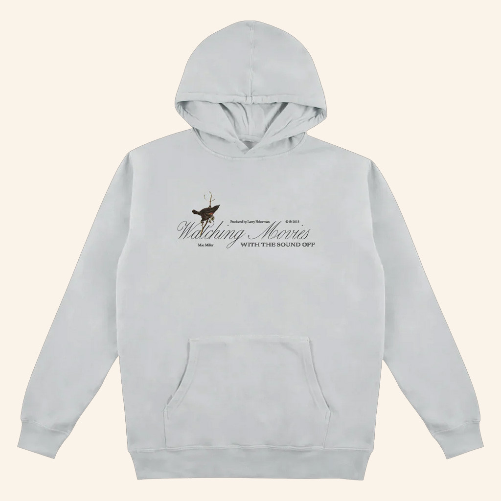 Mac Miller Merch Sparrow Watching Movies With The Sound Off Hoodie Gift For Him-1
