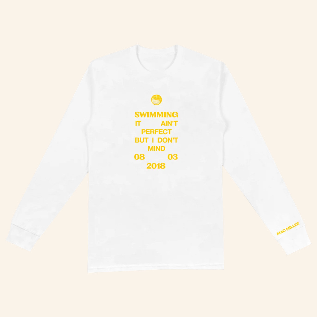 Mac Miller Merch Swimming It Ain't Perfect Long Sleeve Shirt Gift Ideas For Her-1 Mac Miller Merch Swimming It Ain't Perfect Long Sleeve Shirt Gift Ideas For Her-1
