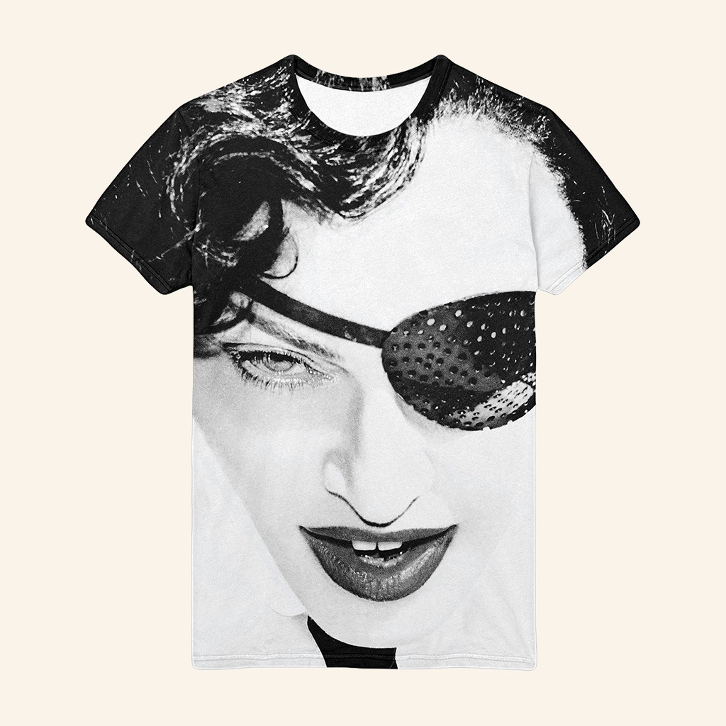 Madonna Merch AOP Eyepatch T-Shirt Unique Christmas Gifts For Him-1