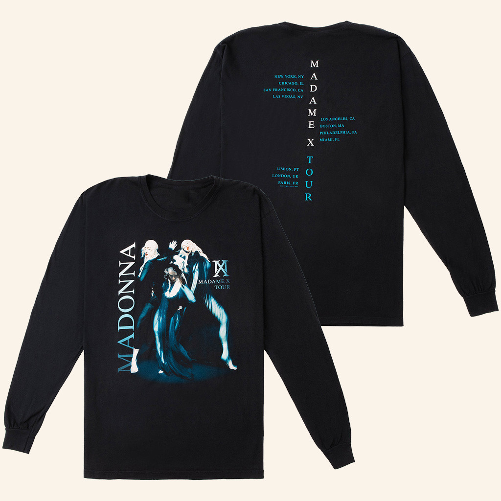 Madonna Merch Dancing Madonna Long Sleeve Shirt Good Christmas Gifts For Friend-1 Madonna Merch Dancing Madonna Long Sleeve Shirt Good Christmas Gifts For Friend-1