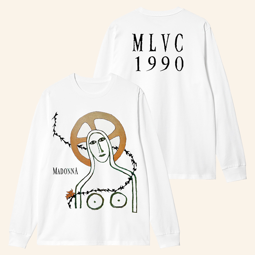 Madonna Merch Like A Prayer Single Long Sleeve Shirt Christmas Gift Ideas For Men-1 Madonna Merch Like A Prayer Single Long Sleeve Shirt Christmas Gift Ideas For Men-1