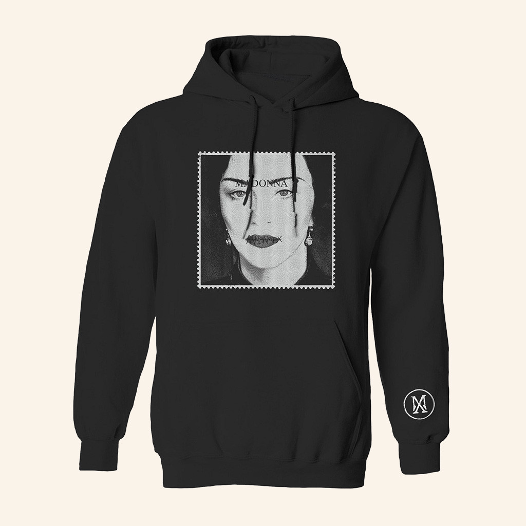 Madonna Merch Madame X Album Stamp Hoodie Best Christmas Gifts For Him-1 Madonna Merch Madame X Album Stamp Hoodie Best Christmas Gifts For Him-1