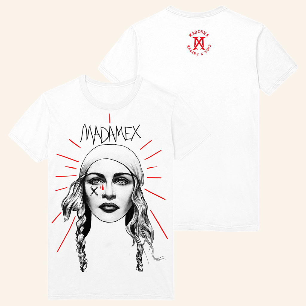 Madonna Merch Madame X Tour Sketch T-Shirt Good Christmas Gifts For Men-1