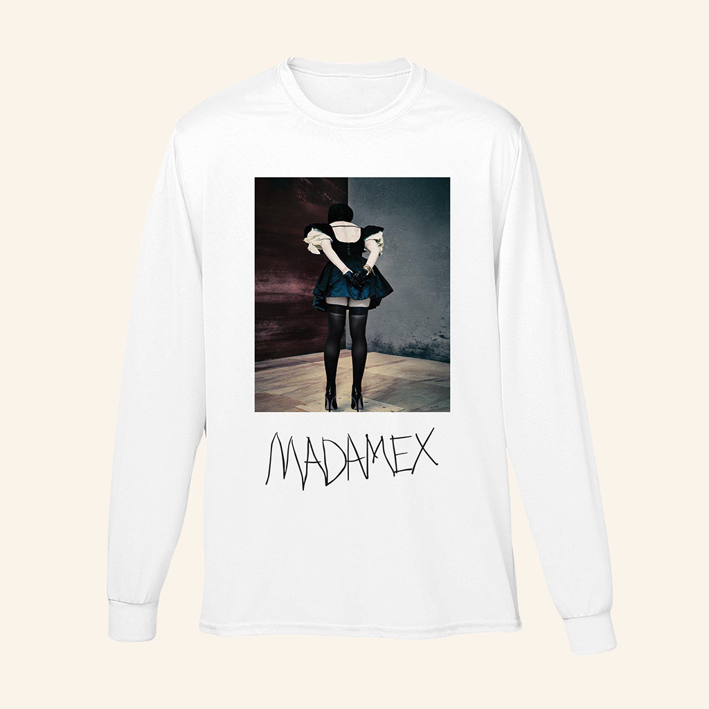 Madonna Merch Madonna Backside Long Sleeve Shirt Friend Christmas Gift Ideas-1