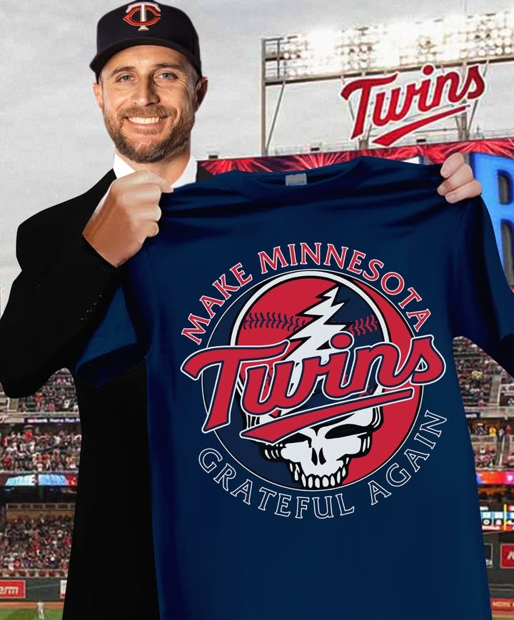Make Minnesota Twins Grateful Again T-Shirt Grateful Dead Fan Merch Baseball Lover Gifts-1 Make Minnesota Twins Grateful Again T-Shirt Grateful Dead Fan Merch Baseball Lover Gifts-1