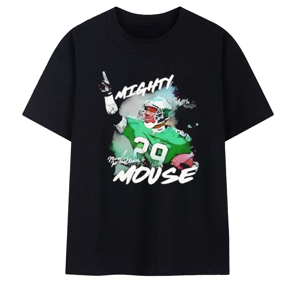 Mark McMillian Mighty Mouse Philadelphia Eagles T-Shirt Mark McMillian Merch Gifts For Fans-1