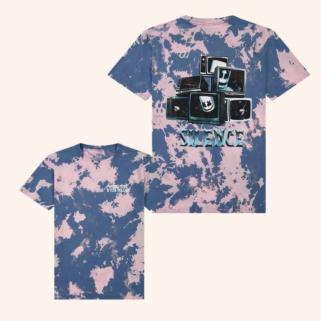 Marshmello Music Merch Silence Tie Dye T-Shirt Music Lover Gifts For Him-1 Marshmello Music Merch Silence Tie Dye T-Shirt Music Lover Gifts For Him-1