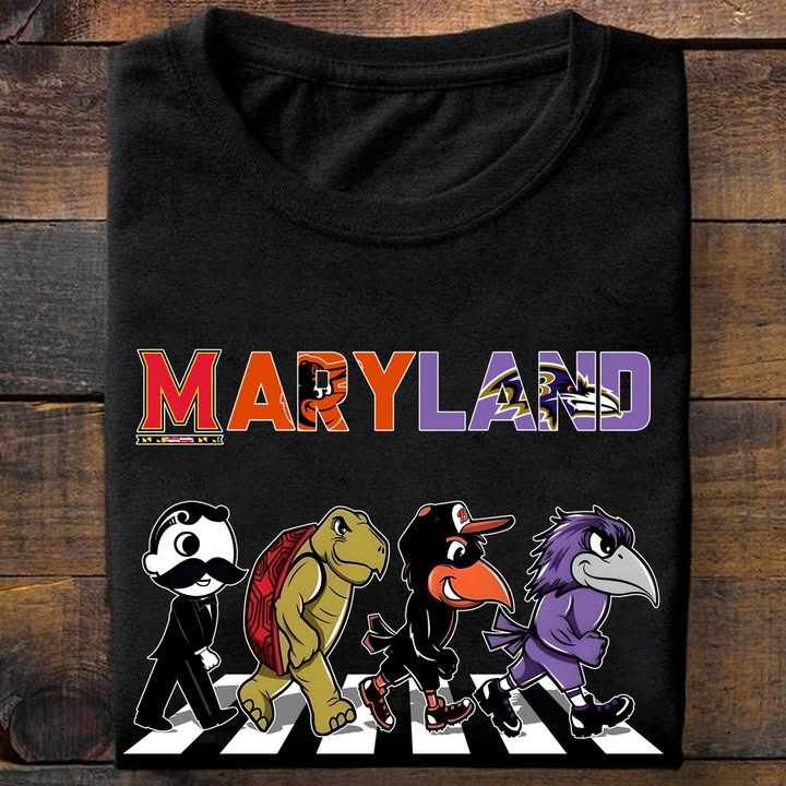 Maryland City Sport Teams Mascots T-Shirt Best Gifts For Maryland Sport Teams Lovers Fans-1 Maryland City Sport Teams Mascots T-Shirt Best Gifts For Maryland Sport Teams Lovers Fans-1