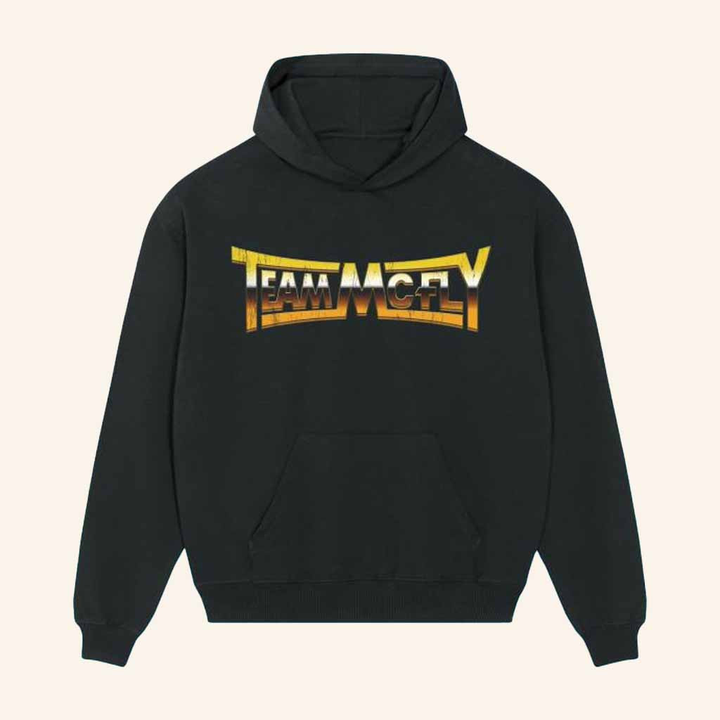 McFly Merch Team McFly Black Hoodie Unique Presents For Music Lovers-1