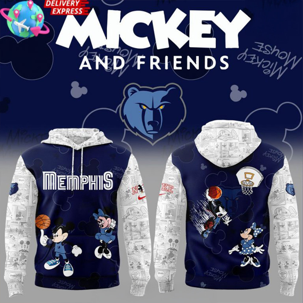 Memphis Grizzlies Mickey & Friends Special Hoodie Grizzlies Merch Good Father's Day Presents-1 Memphis Grizzlies Mickey & Friends Special Hoodie Grizzlies Merch Good Father's Day Presents-1