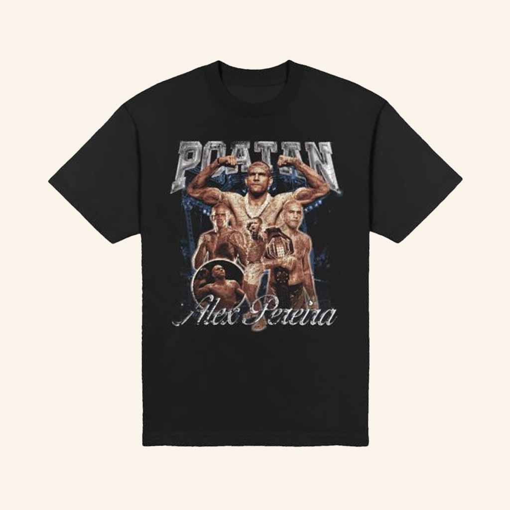 Merchlabs Merch Alex Pereira Poatan Collage T-Shirt Christmas Gift Ideas For Boxing Lovers-1 Merchlabs Merch Alex Pereira Poatan Collage T-Shirt Christmas Gift Ideas For Boxing Lovers-1