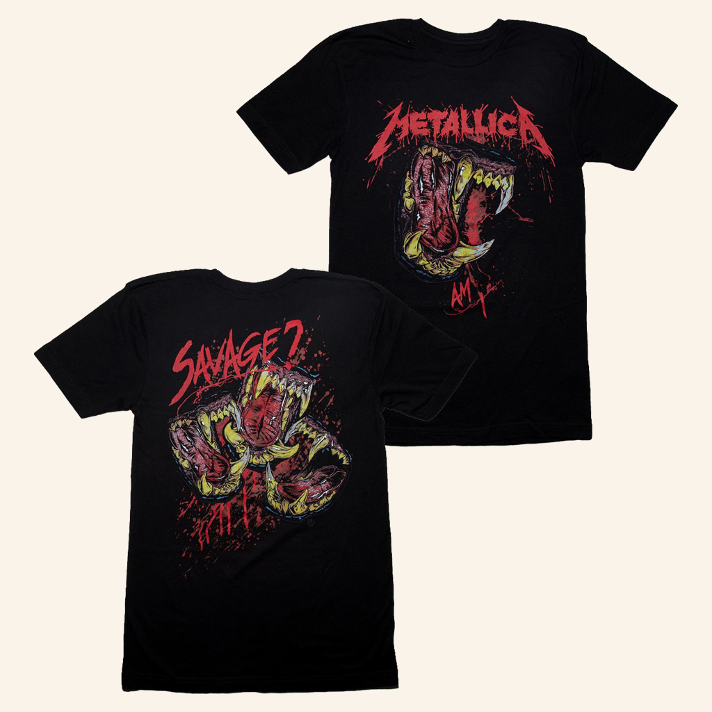 Metallica Merch Am I Savage T-Shirt Birthday Gifts For Music Lovers-1