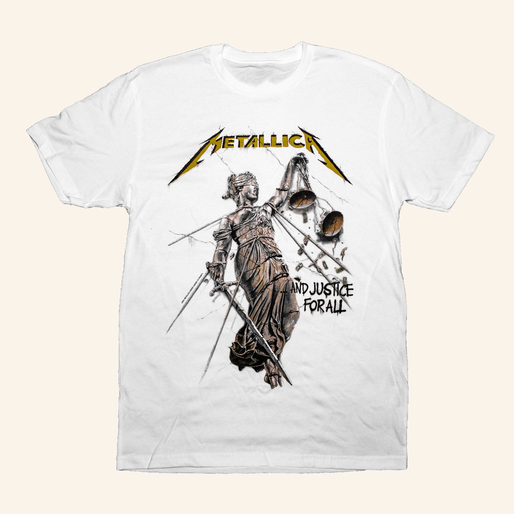 Metallica Merch And Justice For All Album Cover T-Shirt Music Lover Gifts For Him-1
