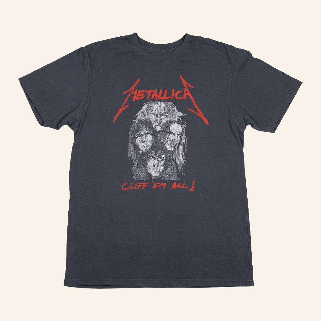 Metallica Merch Cliff 'Em All T-Shirt Unique Gifts For Music Lovers-1 Metallica Merch Cliff 'Em All T-Shirt Unique Gifts For Music Lovers-1