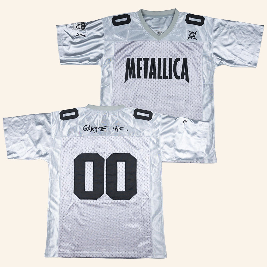 Metallica Merch Garage Inc Football Jersey Gift Ideas For Music Lovers-1 Metallica Merch Garage Inc Football Jersey Gift Ideas For Music Lovers-1