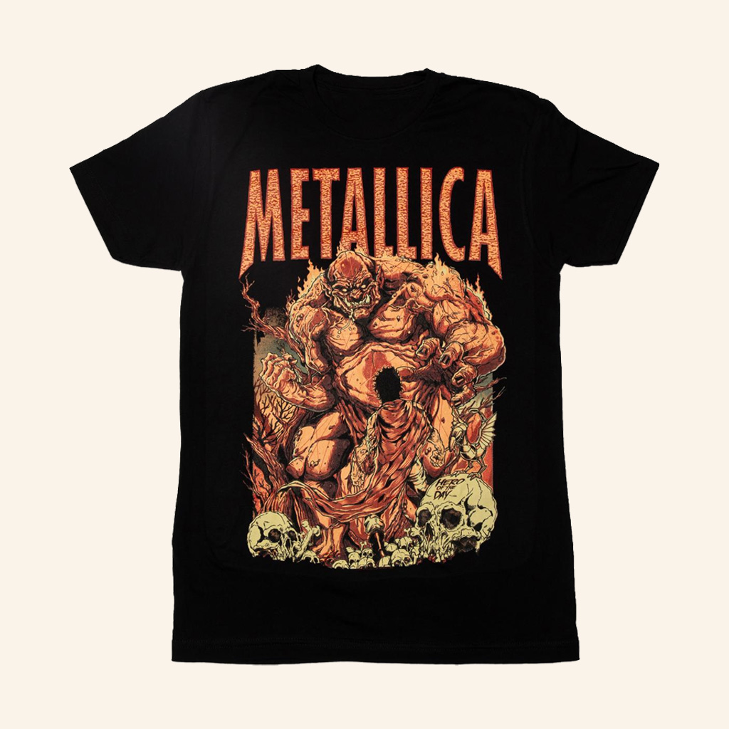 Metallica Merch Hero Of The Day Poster Art T-Shirt Music Gift Ideas For Guys-1 Metallica Merch Hero Of The Day Poster Art T-Shirt Music Gift Ideas For Guys-1