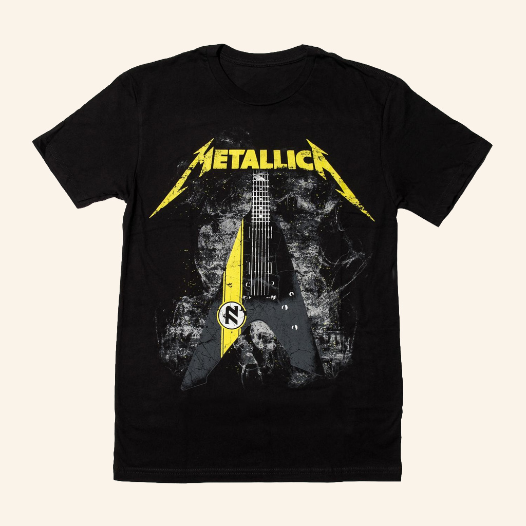 Metallica Merch James Hetfield 72 Vulture Guitar T-Shirt Gifts For Music Lovers-1 Metallica Merch James Hetfield 72 Vulture Guitar T-Shirt Gifts For Music Lovers-1