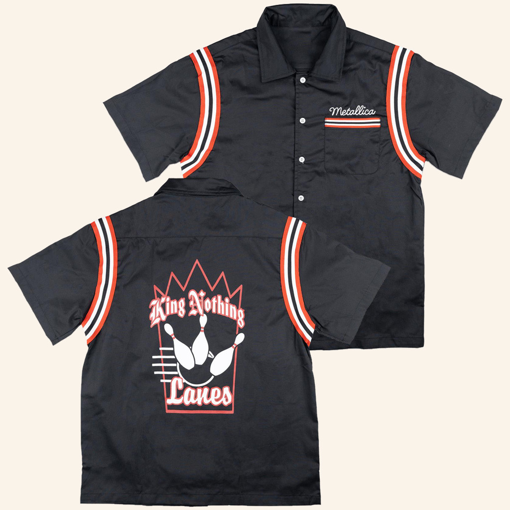 Metallica Merch King Nothing Lanes Bowling Hawaiian Shirt Presents For Music Lovers-1