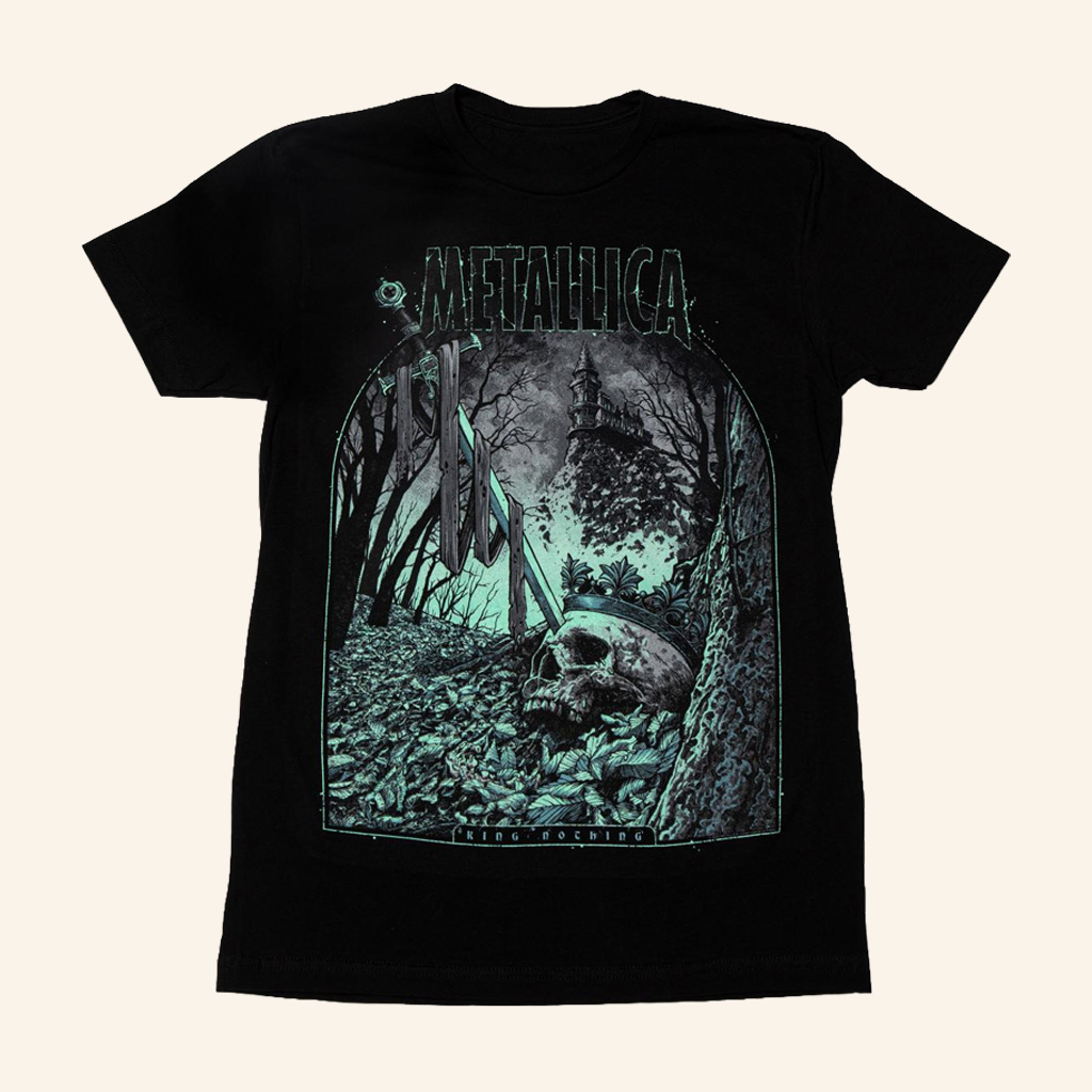 Metallica Merch King Nothing Poster Art T-Shirt Gift Ideas For Music Lovers-1
