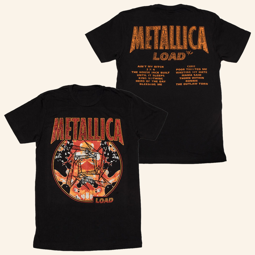 Metallica Merch Load Vintage Tracklist T-Shirt Gift Ideas For Music Lovers-1 Metallica Merch Load Vintage Tracklist T-Shirt Gift Ideas For Music Lovers-1