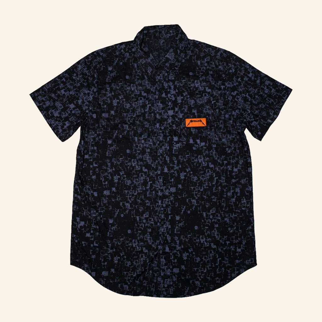 Metallica Merch Logo Button Up Shirt Gift Ideas For Music Lovers-1 Metallica Merch Logo Button Up Shirt Gift Ideas For Music Lovers-1