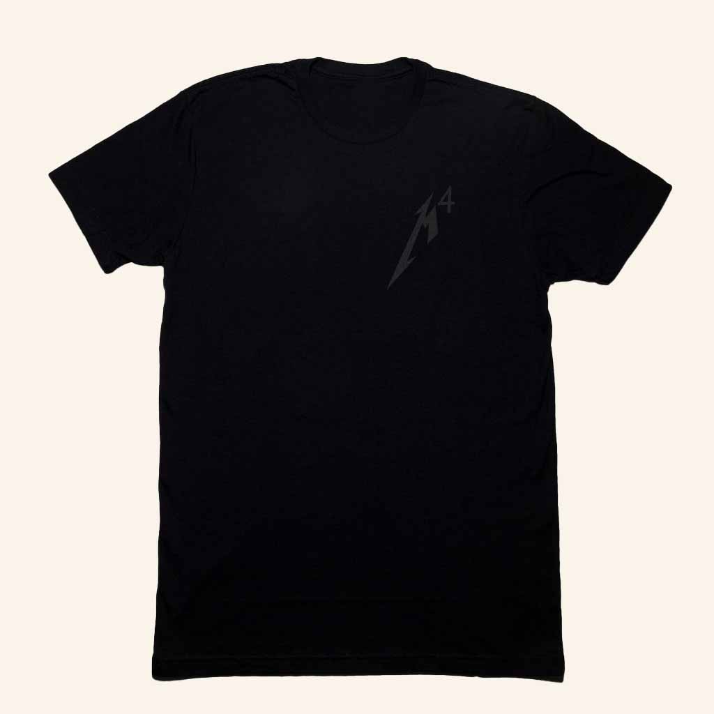 Metallica Merch M4 Logo Tonal T-Shirt Gift Ideas For Music Lovers-1