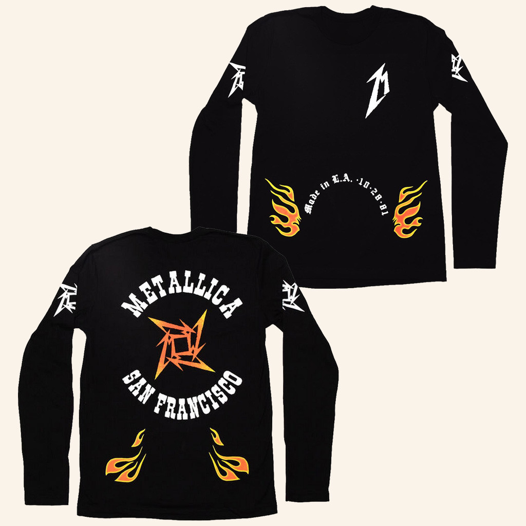 Metallica Merch Made In LA Long Sleeve Shirt Metallica San Francisco Shirt Gift For Fans-1 Metallica Merch Made In LA Long Sleeve Shirt Metallica San Francisco Shirt Gift For Fans-1