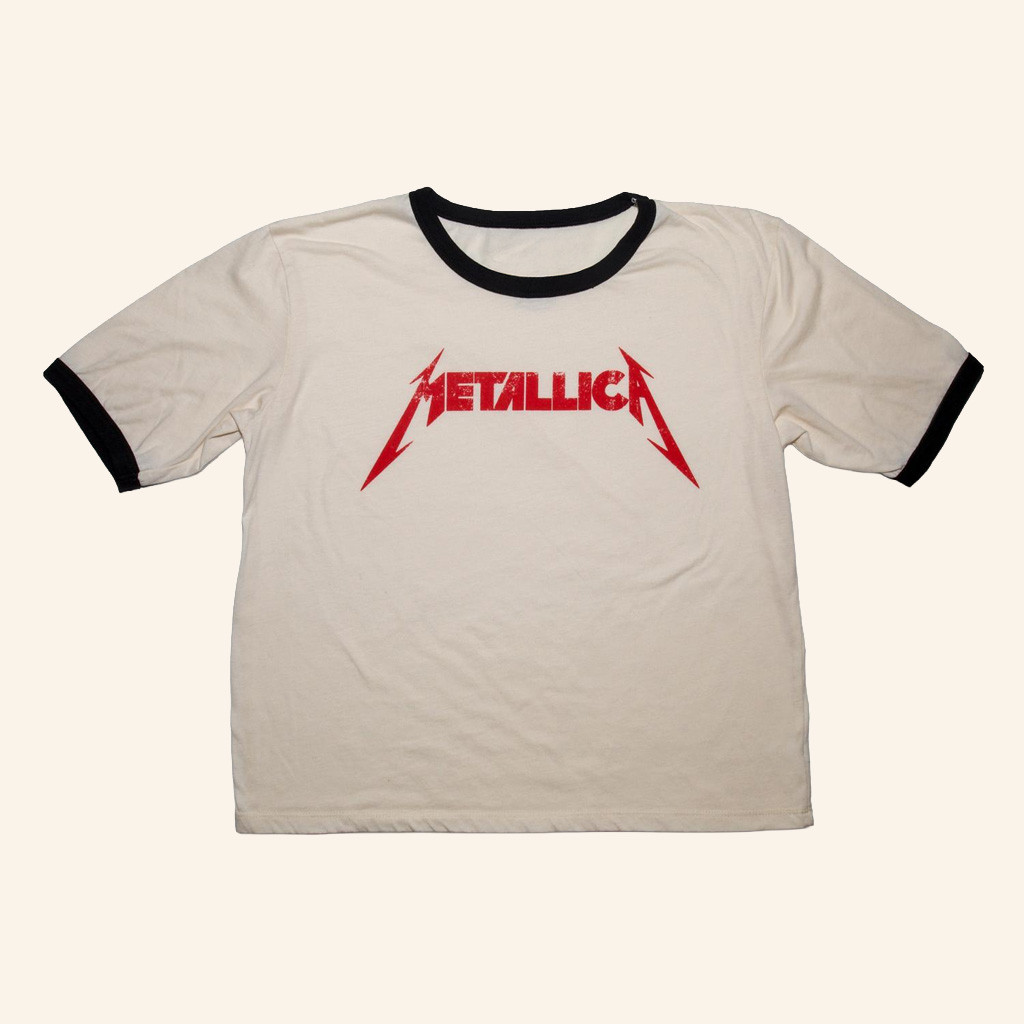 Metallica Merch Red Logo Ringer T-Shirt Unique Gifts For Music Lovers-1 Metallica Merch Red Logo Ringer T-Shirt Unique Gifts For Music Lovers-1