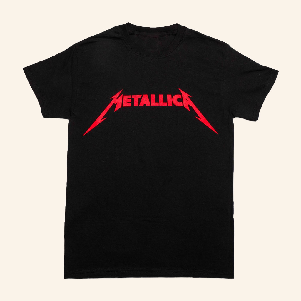 Metallica Merch Red Metallica Logo Black T-Shirt Best Gifts For Music Lovers-1 Metallica Merch Red Metallica Logo Black T-Shirt Best Gifts For Music Lovers-1