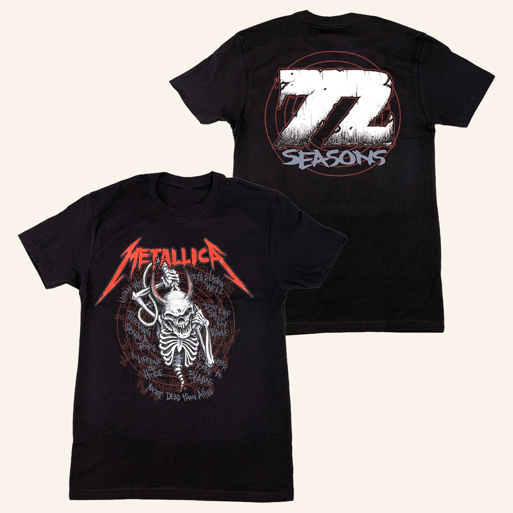 Metallica Merch Screaming Skull T-Shirt Unique Gifts For Music Lovers-1