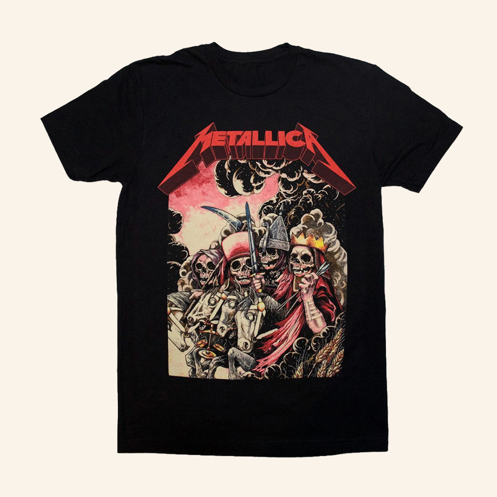 Metallica Merch The Four Horsemen T-Shirt Gift Ideas For Music Lovers-1
