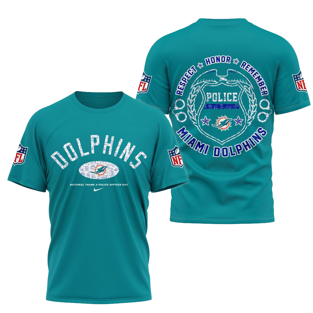 Miami Dolphins National Thank A Police Officer Day Shirt Miami Dolphins Merch Fans Gifts-1 Miami Dolphins National Thank A Police Officer Day Shirt Miami Dolphins Merch Fans Gifts-1