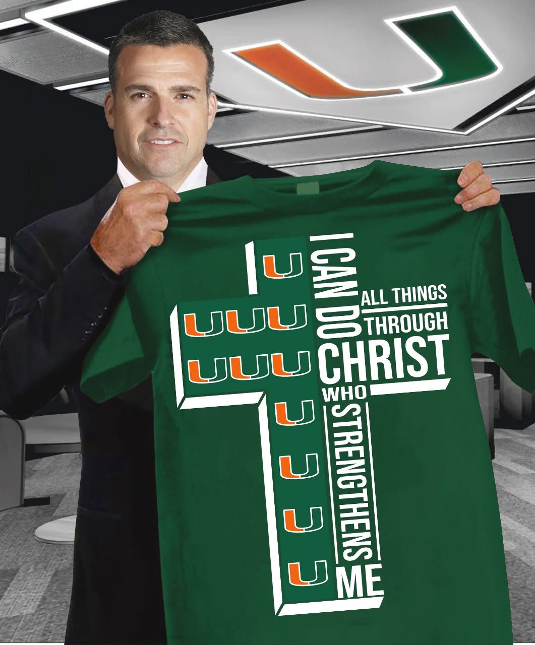 Miami Hurricanes Football Faith Shirt I Can Do All Things Through Christ Who Strengthens Me Miami Hurricanes Football Faith Shirt I Can Do All Things Through Christ Who Strengthens Me