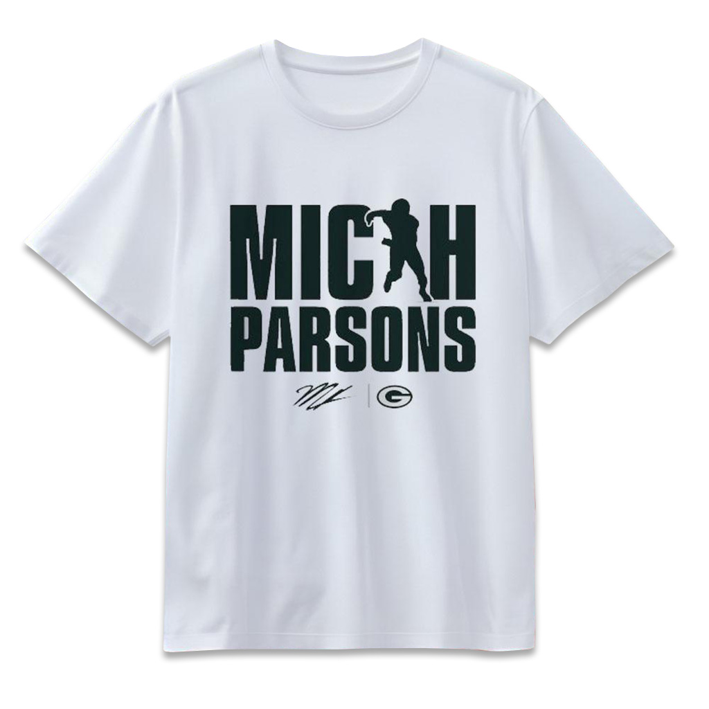 Micah Parsons X Green Bay Packers Figure T-Shirt Micah Parsons Merch Gifts For Boyfriend-1