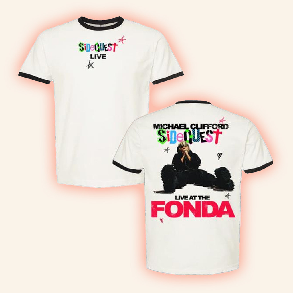 Michael Clifford Merch Sidequest Fonda Ringer Shirt Birthday Gift Ideas For Husband-1