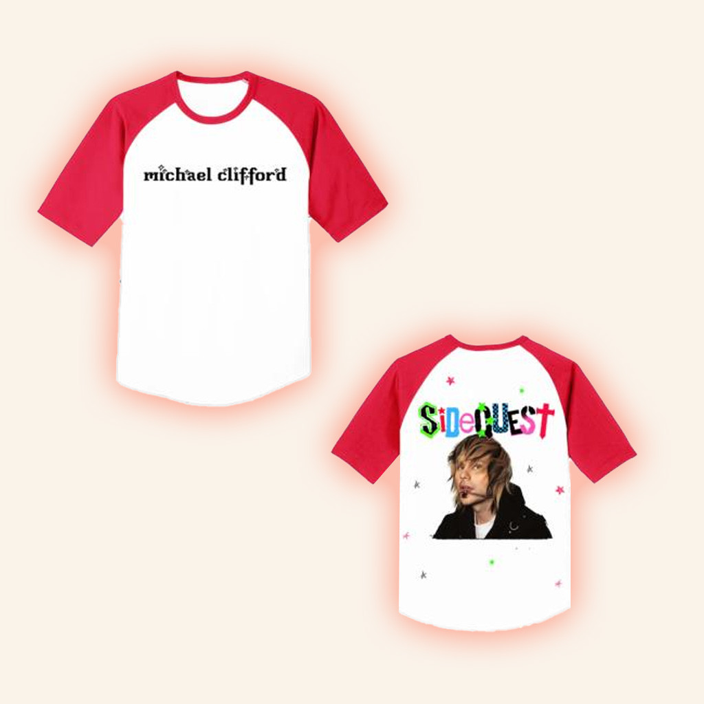 Michael Clifford Merch Sidequest Raglan Shirt Best Gifts For Boyfriend-1 Michael Clifford Merch Sidequest Raglan Shirt Best Gifts For Boyfriend-1
