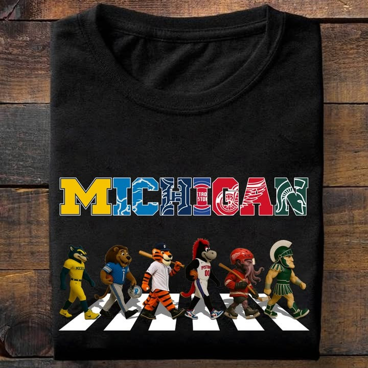Michigan City Sport Teams Mascots T-Shirt Gifts For Miami Sport Teams Lovers Fans Him Her-1 Michigan City Sport Teams Mascots T-Shirt Gifts For Miami Sport Teams Lovers Fans Him Her-1