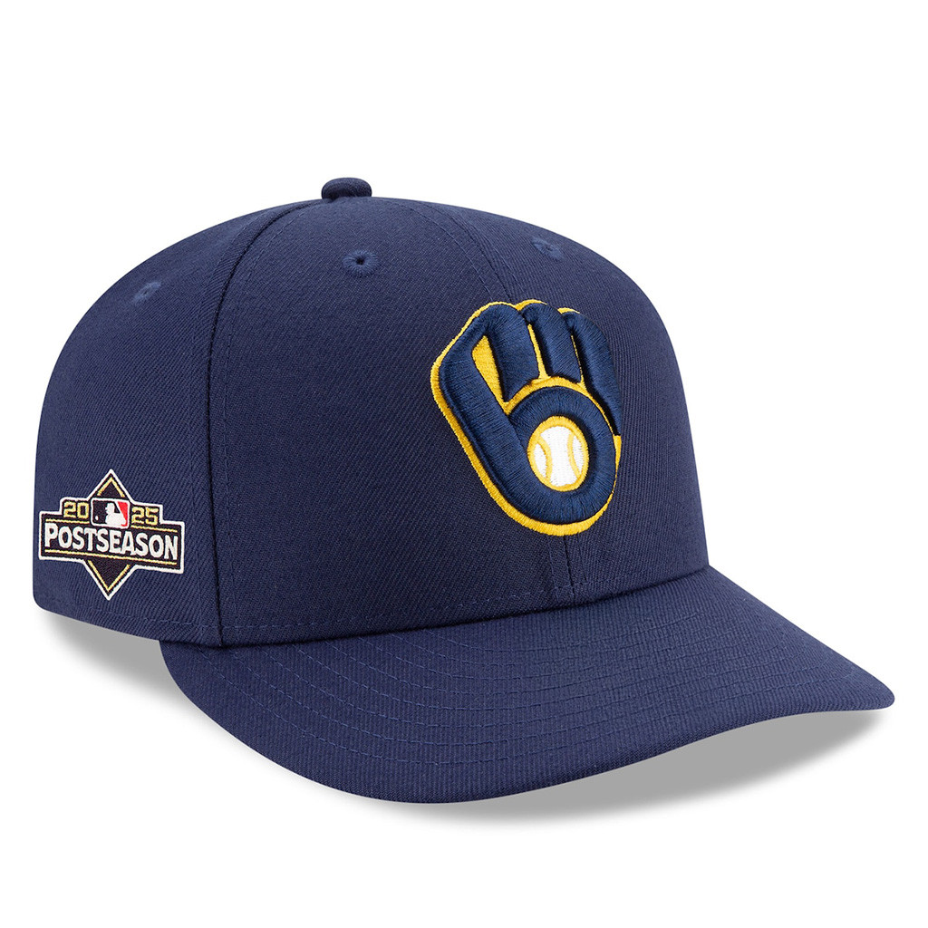 Milwaukee Brewers 2025 MLB Postseason Low Profile 59fifty Embroidered Hat Fan Merch-1 Milwaukee Brewers 2025 MLB Postseason Low Profile 59fifty Embroidered Hat Fan Merch-1