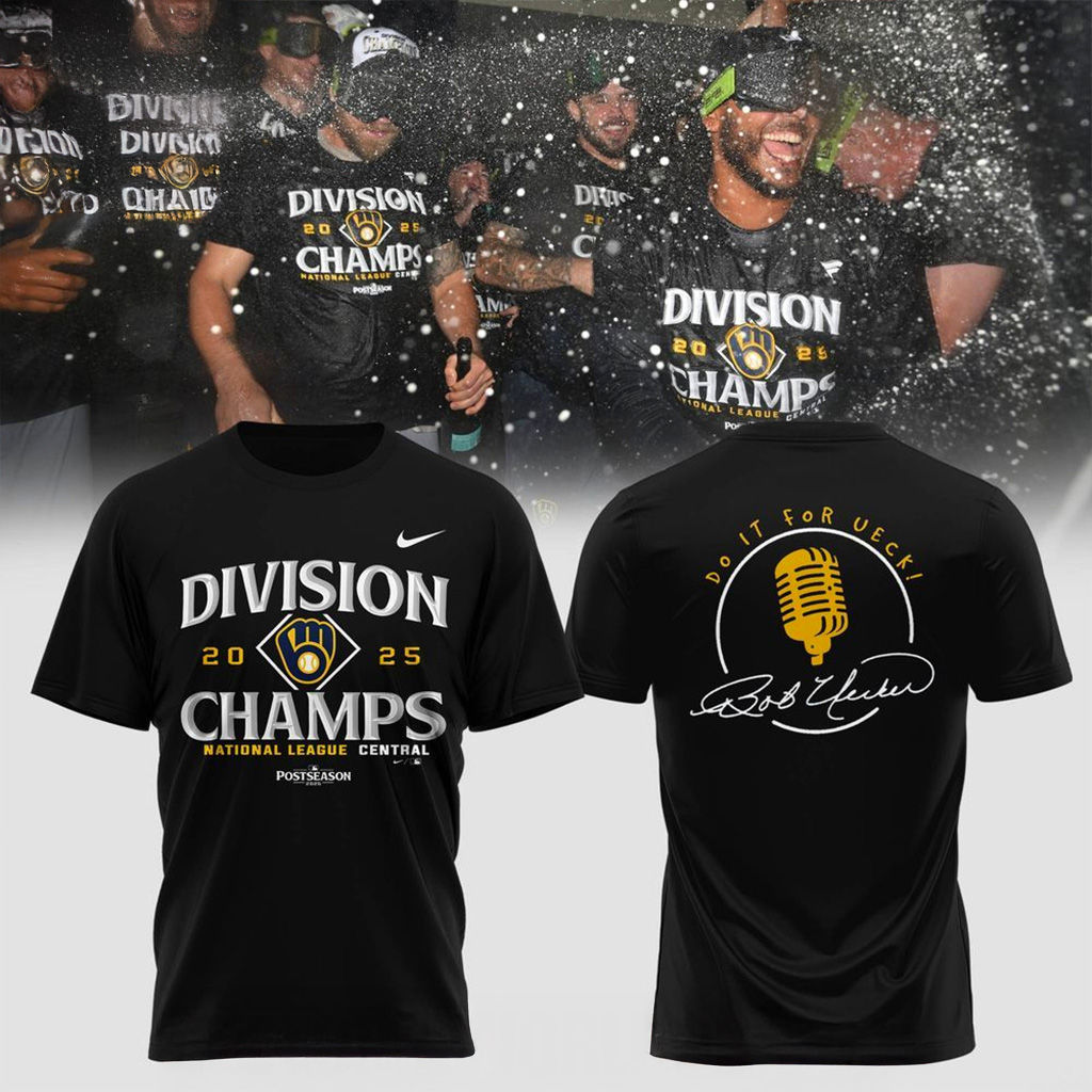 Milwaukee Brewers 2025 National League Central Champs Do It For UECK T-Shirt Brewers Merch-1