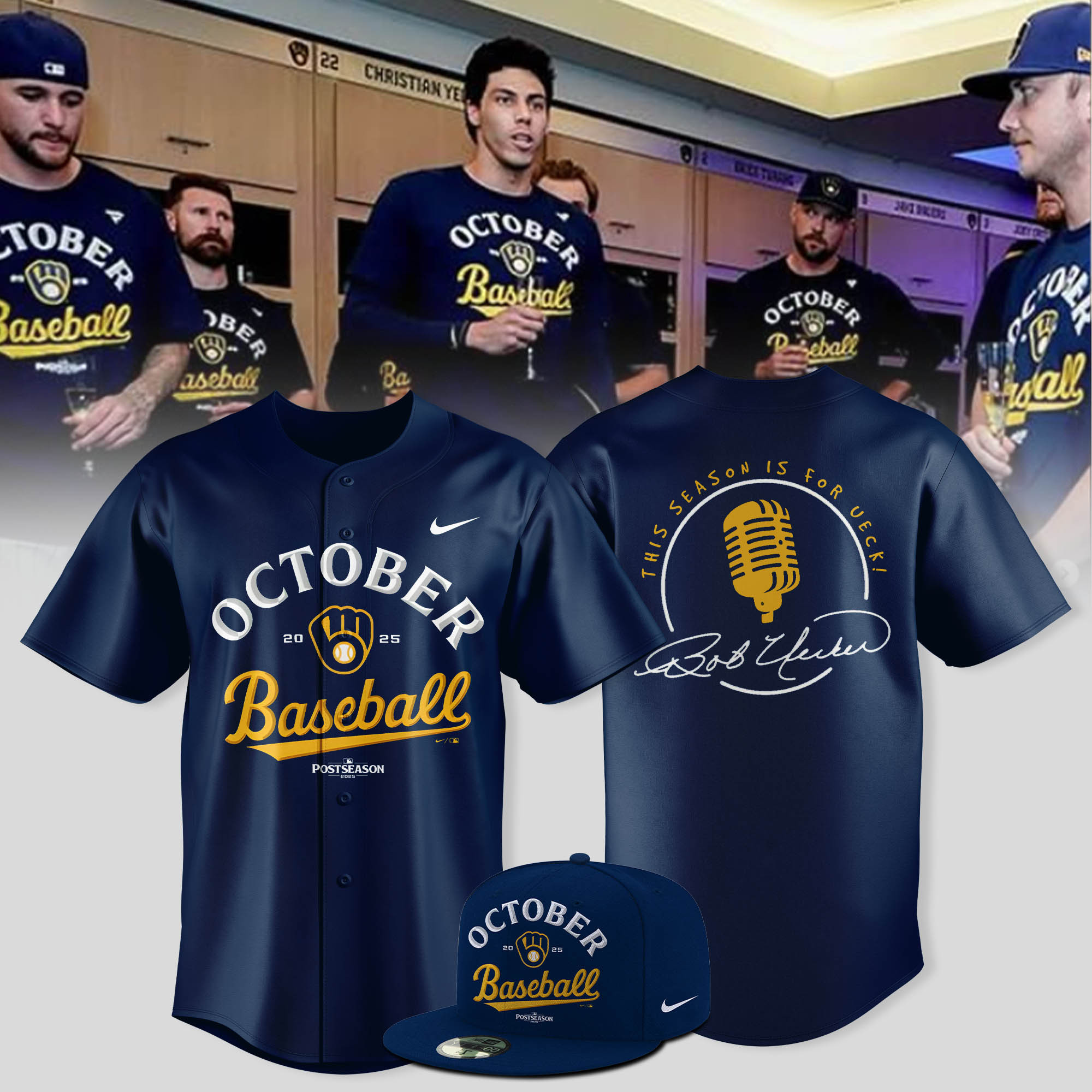 Milwaukee Brewers October 2025 Baseball Jersey Do It For Ueck Cool Baseball Gift Ideas-1