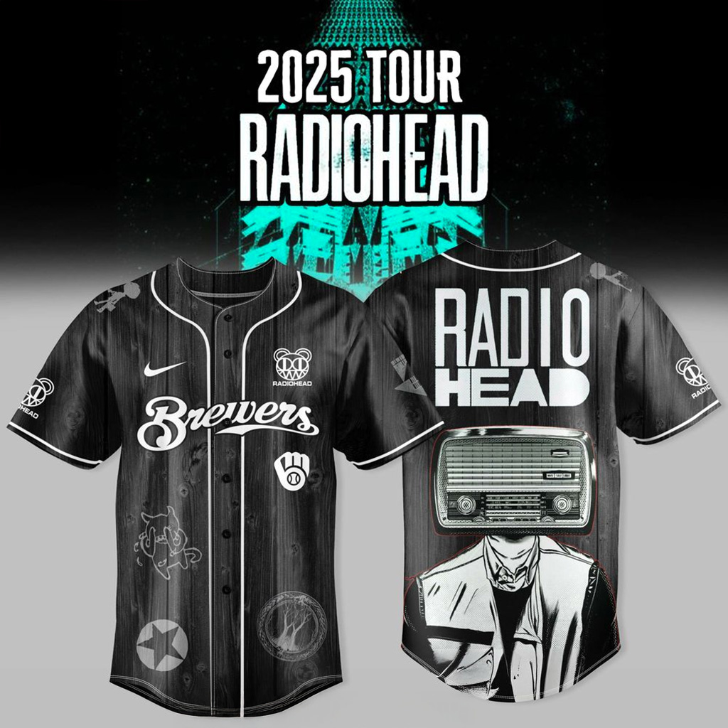 Milwaukee Brewers x Radiohead 2025 Tour Jersey Milwaukee Brewers Merch Gift For Fans-1 Milwaukee Brewers x Radiohead 2025 Tour Jersey Milwaukee Brewers Merch Gift For Fans-1