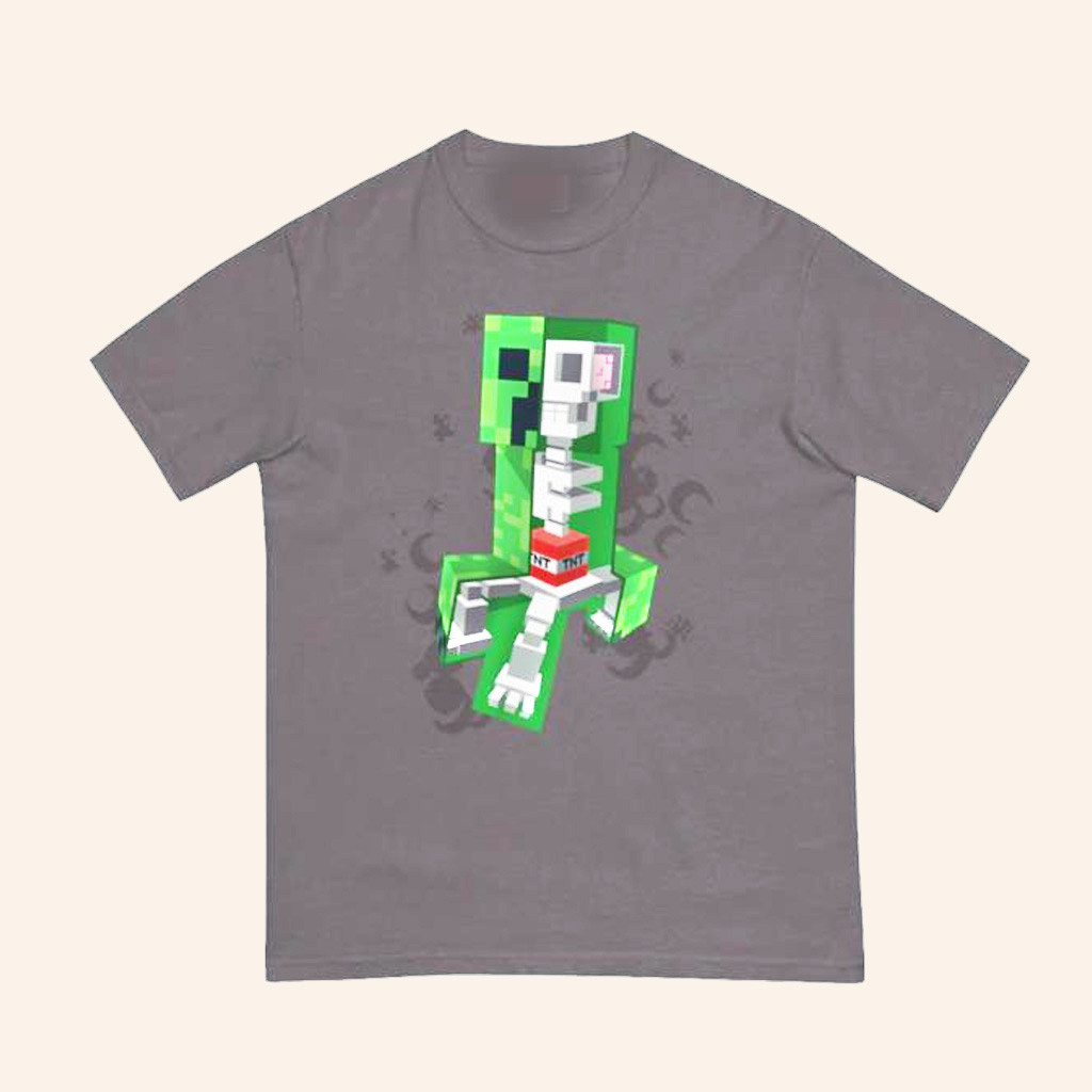Minecraft Merch Minecraft Creeper Skeleton T-Shirt Gifts For Brother-1 Minecraft Merch Minecraft Creeper Skeleton T-Shirt Gifts For Brother-1