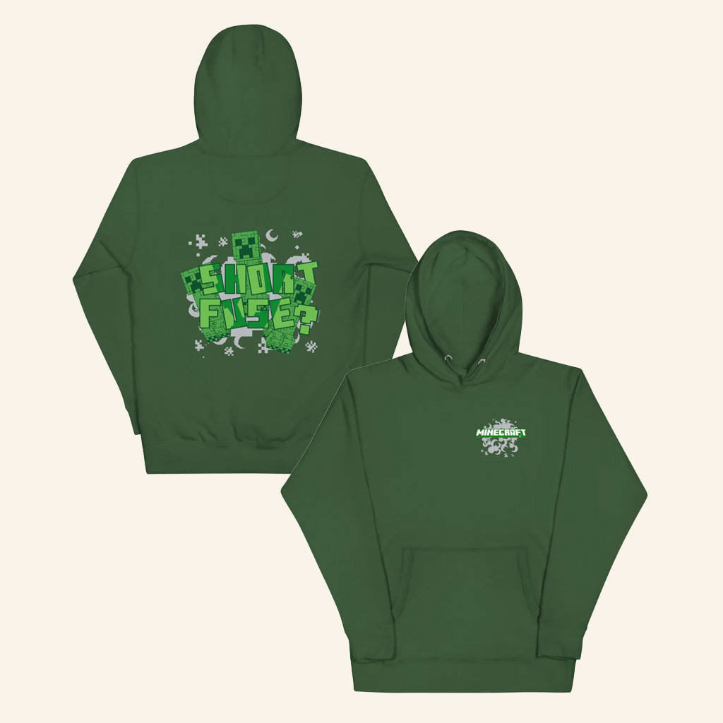 Minecraft Merch Minecraft Short Fuse Hoodie Gifts For Friends-1