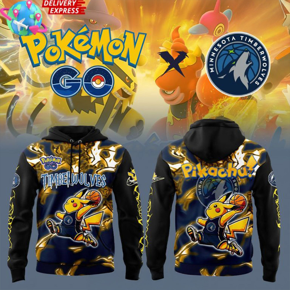 Minnesota Timberwolves Pokemon GO Special Hoodie Timberwolves Merch Fathers Day Gifts-1