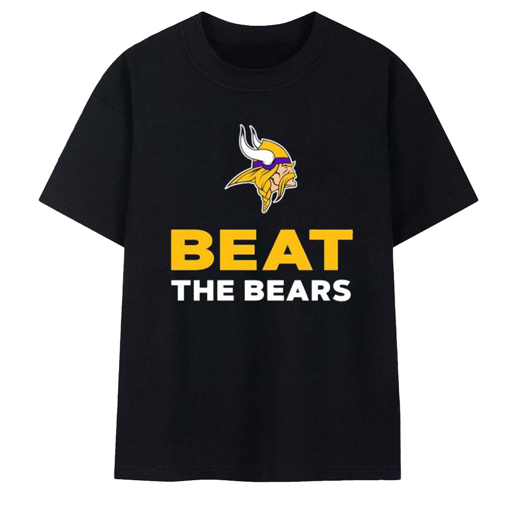 Minnesota Vikings Beat The Bears T-Shirt Minnesota Vikings Merch Football Gifts For Men-1 Minnesota Vikings Beat The Bears T-Shirt Minnesota Vikings Merch Football Gifts For Men-1