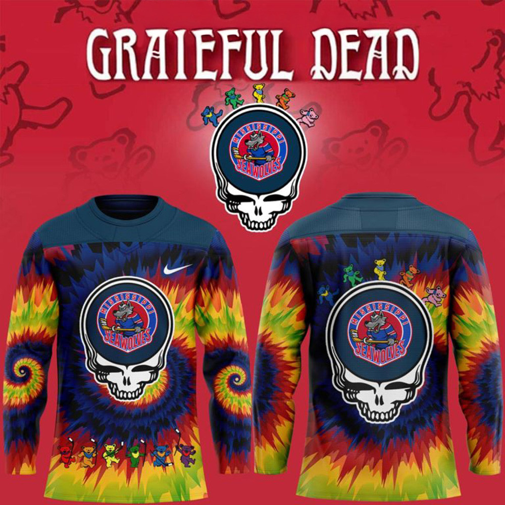 Mississippi Sea Wolves Grateful Dead 2025 Long Sleeve Shirt Wolves Merch Good Father's Day Presents-1
