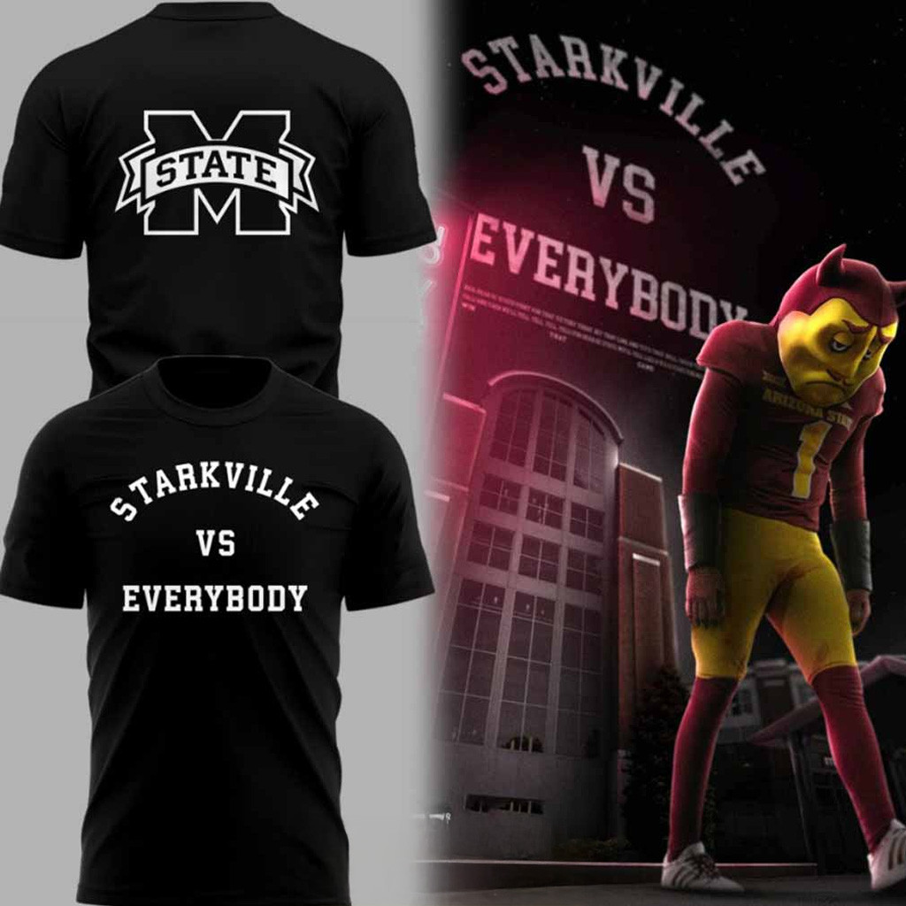 Mississippi State Starkville VS Everybody T-Shirt Mississippi State Merch Gift For Him-1