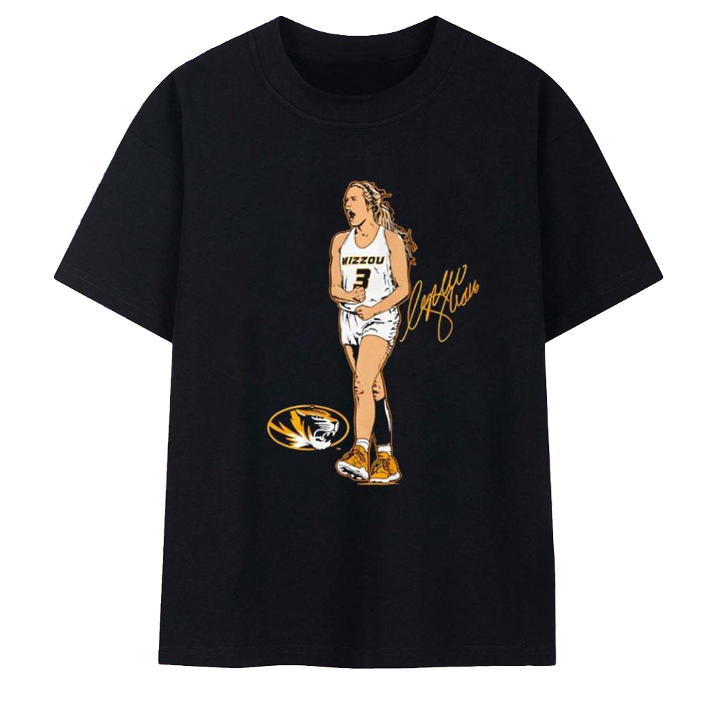 Missouri Tigers Basketball Sophie Cunningham 3 T-Shirt Tigers Merch Gifts For Basketball Fans-1